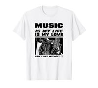 La Musique, C'est ma Vie et Mon Amour (Déclaration du Musicien) T-Shirt