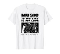La Musique, C'est ma Vie et Mon Amour (Déclaration du Musicien) T-Shirt