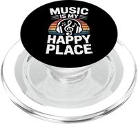 La Musique drôle est Mon Endroit Heureux Quand Je dis Amoureux PopSockets PopGrip pour MagSafe