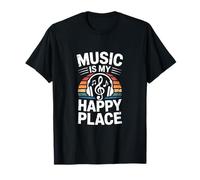 La Musique drôle est Mon Endroit Heureux Quand Je dis Amoureux T-Shirt