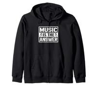 La Musique est la réponse Design Musical inspirant Sweat à Capuche