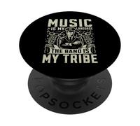 La Musique est ma Langue, Le Groupe est Le Directeur de Mon Tribe Band PopSockets PopGrip Adhésif