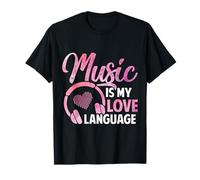 La musique est mon langage d'amour : DJ drôle, disc-jockey, amateur de musique T-Shirt