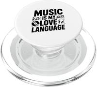 La Musique est Mon langage d'amour pour Les Amateurs de Musique passionnés PopSockets PopGrip pour MagSafe