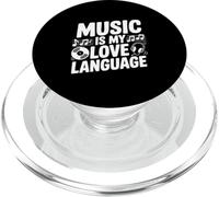 La Musique est Mon langage d'amour pour Les Amateurs de Musique passionnés PopSockets PopGrip pour MagSafe