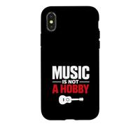 La Musique n'est Pas Une Phase Mode de Vie du Musicien Passion Musicale Coque pour iPhone X/XS