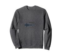 La Musique Parle ce Que Les Mots ne Peuvent Pas - Soundwave Sweatshirt, Unisexe pour Adultes, Chiné Foncé, M
