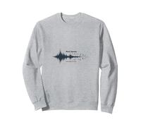 La Musique Parle ce Que Les Mots ne Peuvent Pas - Soundwave Sweatshirt, Unisexe pour Adultes, Gris Chiné, XXL