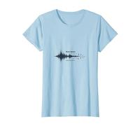 La Musique Parle ce Que Les Mots ne Peuvent Pas - Soundwave T-Shirt, Femme, Bleu Céleste, S