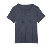La Musique Parle ce Que Les Mots ne Peuvent Pas - Soundwave T-Shirt, Femme Grandes Tailles, Bleu Chiné, 4X