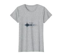 La Musique Parle ce Que Les Mots ne Peuvent Pas - Soundwave T-Shirt, Femme, Gris Chiné, XS