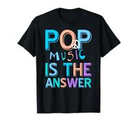 La Musique Pop est la réponse Style coloré Paix T-Shirt