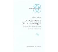 La naissance de la physique dans le texte de Lucrèce, fleuves et turbulences - fleuves et turbulences - Michel Serres - Minuit - Livre