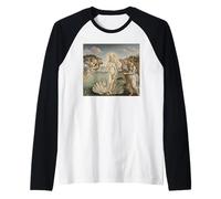 La Naissance des Chats, Parodie Botticelli drôle Art de la Renaissance Manche Raglan