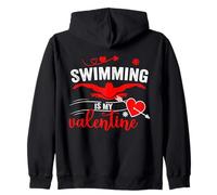 La Natation, C'est ma Saint-Valentin, Mon passionné de Natation, Mon Fun Valentine Sweat à Capuche