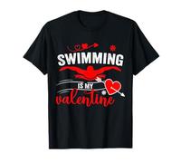 La Natation, C'est ma Saint-Valentin, Mon passionné de Natation, Mon Fun Valentine T-Shirt