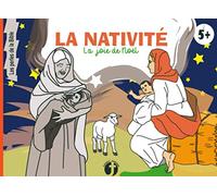 La nativité: Livre de lecture et coloriage | La naissance de Jésus | Les perles de la bible | De 5 à 9 ans