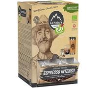 La Natura Lifestyle | 100x capsules de café pour machines à capsules | Super Box | biodégradable | 100% compostable industriellement (Espresso Intenso)