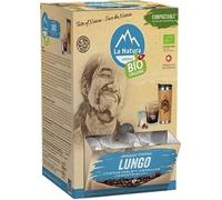 La Natura Lifestyle | 100x capsules de café pour machines à capsules | Super Box | biodégradable | 100% compostable industriellement (Lungo)