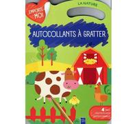 La nature - Autocollants à gratter Avec un crayon en bois, 4 pages d’autocollants et 9 scènes amusantes - Collectif - Tam-Tam - broché - Jeux livres objets