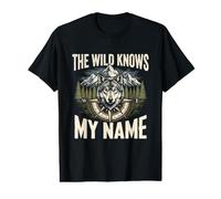 La Nature connaît Mon nom Wolf Mountain Wilderness T-Shirt Graphique avec Valeur