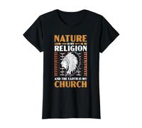 La Nature est ma Religion et la Terre est Mon Église USA Amérique T-Shirt Graphique avec Valeur