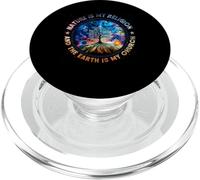 La Nature est ma Religion La Terre est Mon Arbre Mandala d'église PopSockets PopGrip pour MagSafe
