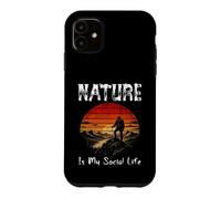 LA Nature EST MA Vie Sociale l'amour, L'Aventure, Seul, Le Plaisir du Silence Coque pour iPhone 11