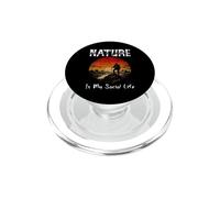 LA Nature EST MA Vie Sociale l'amour, L'Aventure, Seul, Le Plaisir du Silence PopSockets PopGrip pour MagSafe