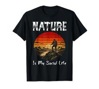 LA Nature EST MA Vie Sociale l'amour, L'Aventure, Seul, Le Plaisir du Silence T-Shirt