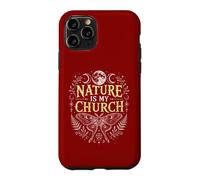 La Nature est Mon église, Lune, Papillon, Sorcellerie, sorcière wiccane Coque pour iPhone 11 Pro