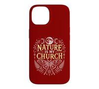 La Nature est Mon église, Lune, Papillon, Sorcellerie, sorcière wiccane Coque pour iPhone 14