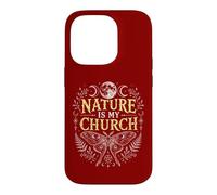 La Nature est Mon église, Lune, Papillon, Sorcellerie, sorcière wiccane Coque pour iPhone 14 Pro