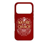 La Nature est Mon église, Lune, Papillon, Sorcellerie, sorcière wiccane Coque pour iPhone 17 Pro