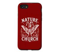 La Nature est Mon église, Lune, Papillon, Sorcellerie, sorcière wiccane Coque pour iPhone SE (2020) / 7/8