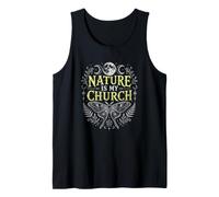 La Nature est Mon église, Lune, Papillon, Sorcellerie, sorcière wiccane Débardeur
