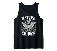 La Nature est Mon église, Lune, Papillon, Sorcellerie, sorcière wiccane Débardeur