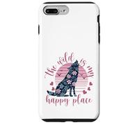 La nature est mon lieu de bonheur, Wolf Coque pour iPhone 7 Plus/8 Plus