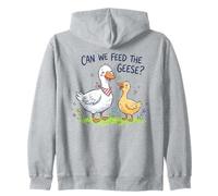 La Nature Mignonne nourrit Les oies, Les Enfants, Les Enseignants et Les Parents Sweat à Capuche