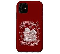 La Neige Tombe Les Livres appellent Une Lecture d'hiver Amusante Coque pour iPhone 11