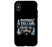 La Neige Tombe Les Livres appellent Une Lecture hivernale Amusante Coque pour iPhone X/XS