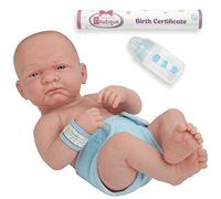 La Newborn Boutique - Realistic 14 Anatomically Correct Real Boy Baby Doll All Vinyl First Day Designed By Berenguer Made In Spain