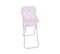 La Nina - Chaise Haute Plateau Carlotte (27 x 61 x 35 cm) Poupées, Rose, 33 x 26 x 60 cm (Diset 60406)