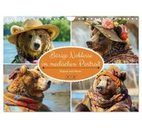 La noblesse des ours dans un portrait à la mode. Élégance et classe, Version française (Calendrier mural 2026 DIN A4 portrait), Calendrier CALVENDO mensuel