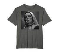 La nonne noire fume, la nonne rebelle T-Shirt