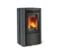 Poêle à bois La Nordica Ester BII 7,5 kW Revêtement en Pierre Vulcan