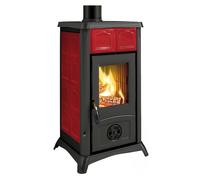 Poêle à bois La Nordica Gemma 6 kW Majolique Elegance bordeaux