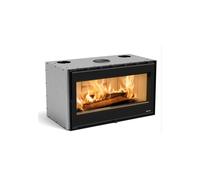 Inserto 100 Wide.16 8kW Insert à bois noir