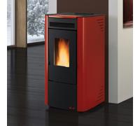 La Nordica Poêle À Granulés Ventilé Ketty Evo 2.0 Bordeaux 7,4 Kw Pour 186 M³