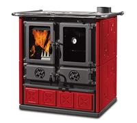 Nordica ROSETTA BII MAIOLICA 7013140 Cuisine bois a air chaud convection naturelle 7 kw - bordeaux revêtement en majolique